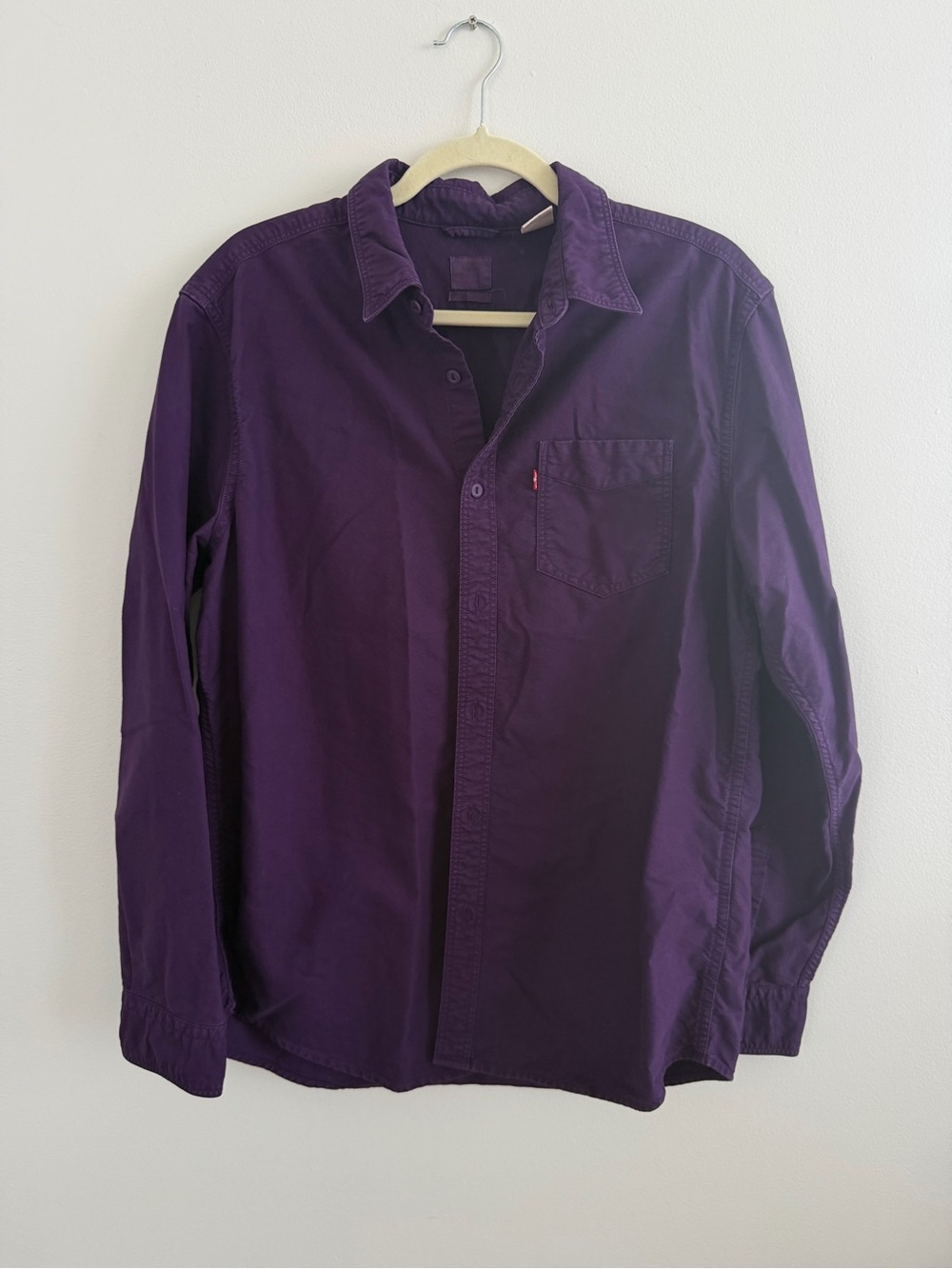 Levi's Deep Purple Long-Sleeve Button-Down Shirt